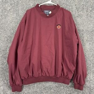 Wrangler Twenty X Jacket Mens Medium Maroon Long Sleeve Windbreaker Pullover